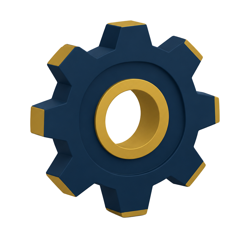 Illustration of an industrial gear
