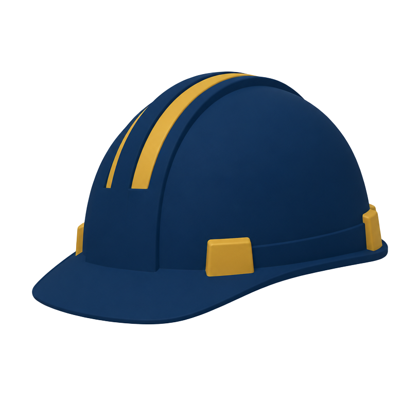 Illustration of a construction hard hat